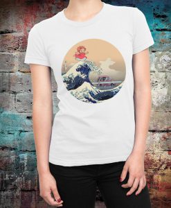 Ponyo Wave off Kanagawa T-Shirt