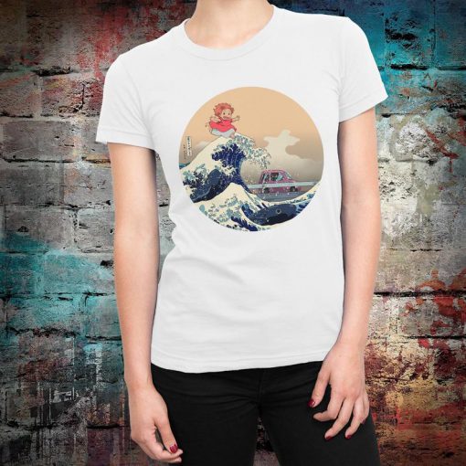 Ponyo Wave off Kanagawa T-Shirt