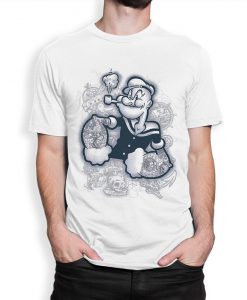 Popeye the Sailor Inked Graphic T-Shirt