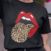 Red Lips Leopard Shirt