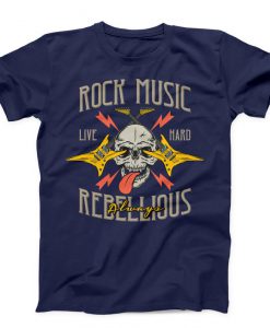 Rock Music Life Hart Rebellious Always Unisex T-shirt