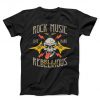 Rock Music Life Hart Rebellious Always Unisex black T-shirt