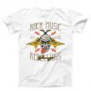 Rock Music Life Hart Rebellious Always Unisex white T-shirt