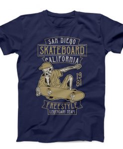 San Diego Skateboard California Unisex navy T-shirt