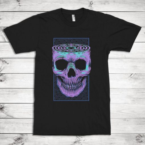 Skull Labyrinth Art T-Shirt