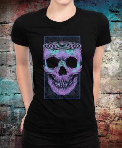 Skull Labyrinth Art women T-Shirt