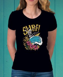 Surf Skeleton - Custom TShirt