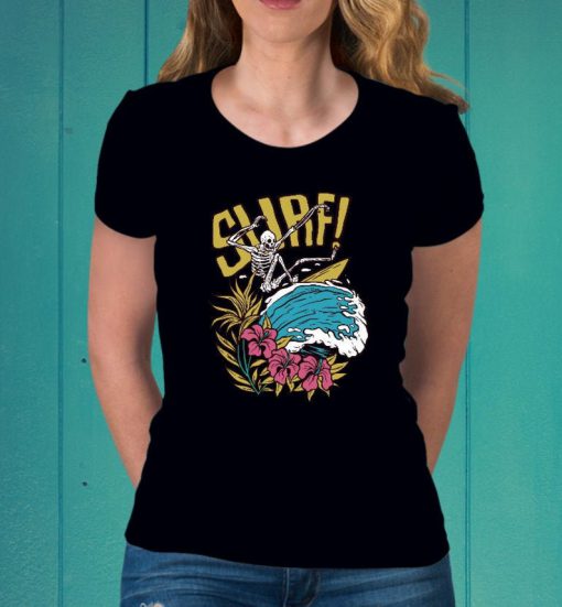 Surf Skeleton - Custom TShirt