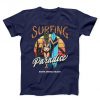 Surfing Paradise Unisex navy T-shirt