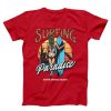 Surfing Paradise Unisex red T-shirt