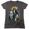 Universal Monsters Collage Juniors and Women Charcoal men T-Shirts