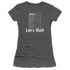 Yahtzee Let's Roll Juniors and Women Charcoal T-Shirts