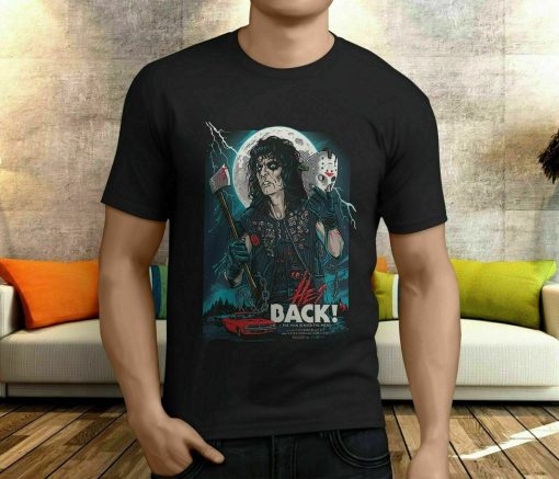 Alice Cooper Band Vintage Reprinted Black Unisex Cotton T-Shirt