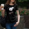 Crazy Roll Print Woman black T-shirt