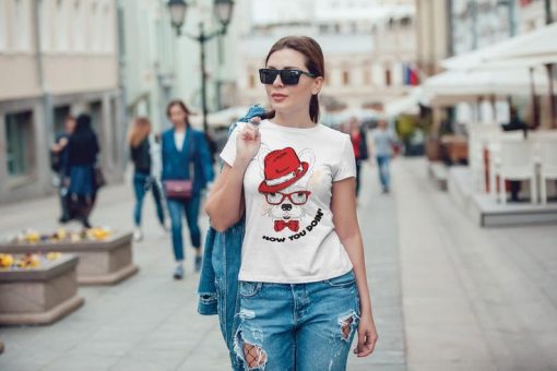 Cute Little French Bulldog Woman T-shirt