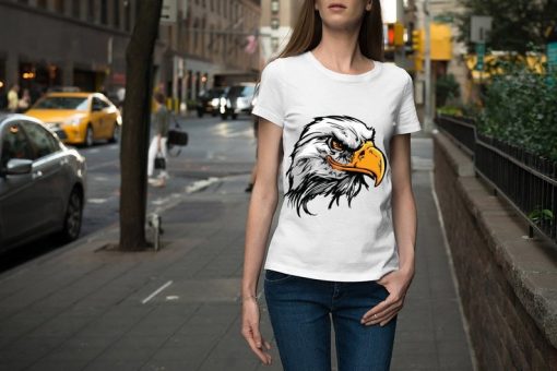 Eagle cute white unisex t-shirt