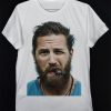 Edward Thomas Tom Hardy Smoke Cigar English Hollwood Actor White Crew Neck Unisex T-Shirt