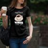 Espresso Print Woman black T-shirt