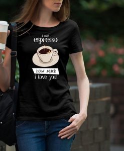 Espresso Print Woman black T-shirt