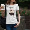 Espresso Print Woman white T-shirt