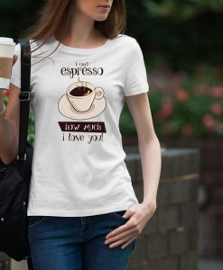 Espresso Print Woman white T-shirt