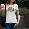 Floppy Threat Print Woman white T-shirt