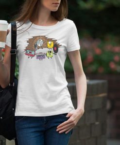 Floppy Threat Print Woman white T-shirt