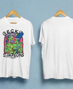 Gecko The Simpsons Hawaii Retro T-Shirt