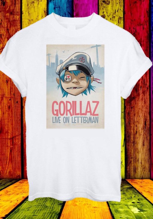 Gorillaz Live on Letter Man t shirt