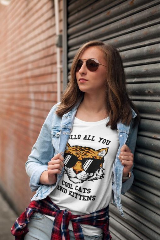 Hello All You Cool Cats and Kittens Graphic T-shirt