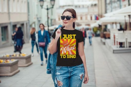 I Just Want To Sing Print Woman T-shirt
