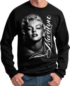 Marilyn Monroe Black Sweat Shirt