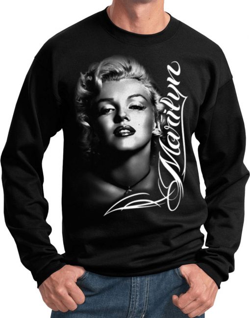 Marilyn Monroe Black Sweat Shirt