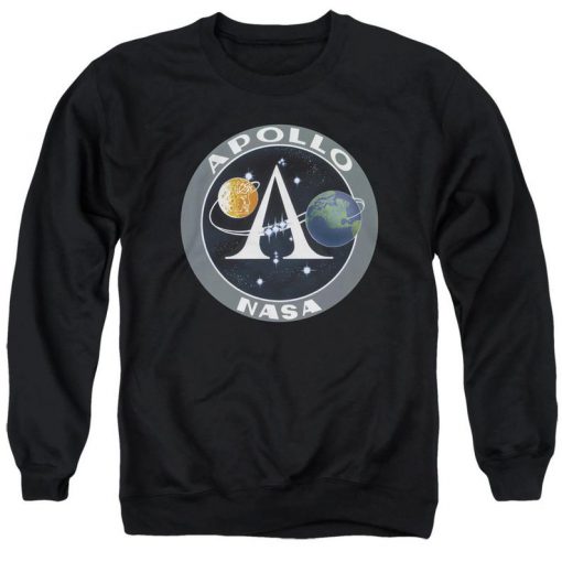 NASA Apollo Mission Patch Black Sweatshirts