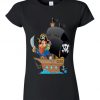 PIRATES SHIP black T-SHIRT