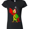 Pirate bird women - black t-shirt