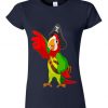 Pirate bird women - navy t-shirt