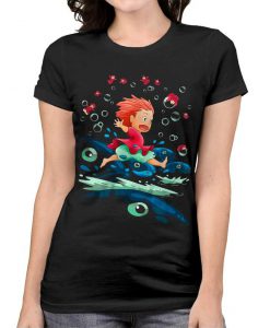 Ponyo On The Cliff By The Sea t shirt