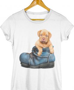 Puppy in A Blue Shoe T-Shirt