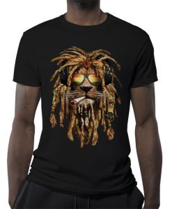 Rasta Lion Cool smoke T-Shirt