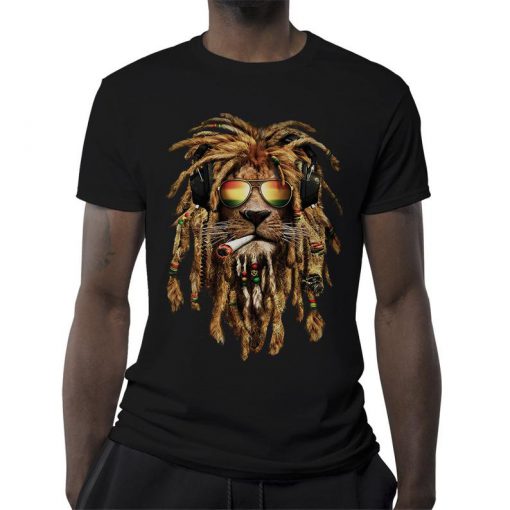 Rasta Lion Cool smoke T-Shirt