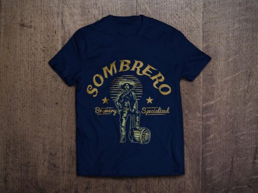 Sombrero navy Unisex T-Shirt