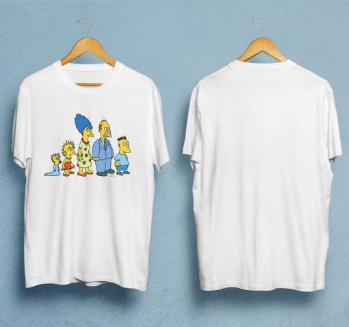 The Simpsons Family Portrait 1987 Retro T-Shirt