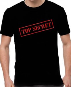 Top Secret Quote Men's Printed T-Shirt