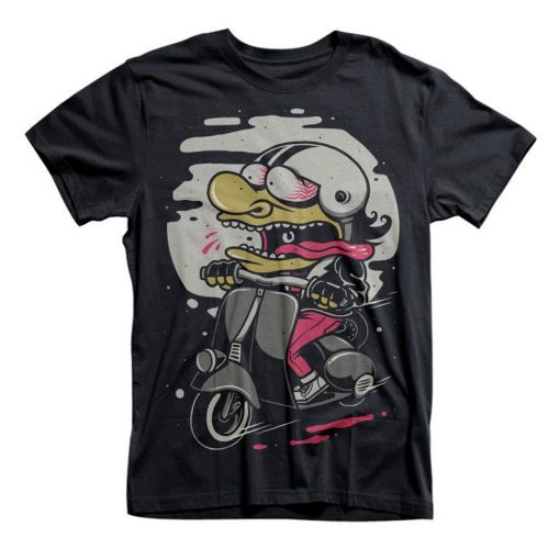 Vespa Scooter Rider T-Shirt