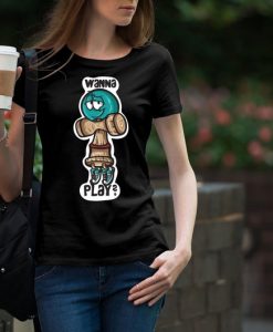 Wanna Play Kendama Print Woman black T-shirt