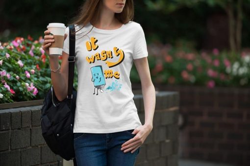 Wasn't Me Print Woman white T-shirt