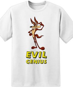 Wylie Coyote Evil Genius white T Shirt