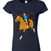 horse woman navy t shirt