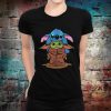 Baby Yoda and Stitch Funny T-Shirt